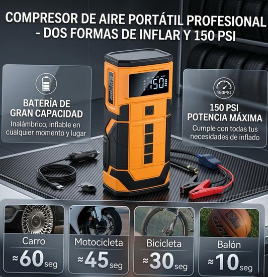 Compresor De Aire Y Arrancador de Batería!! (Ultimas unidades)