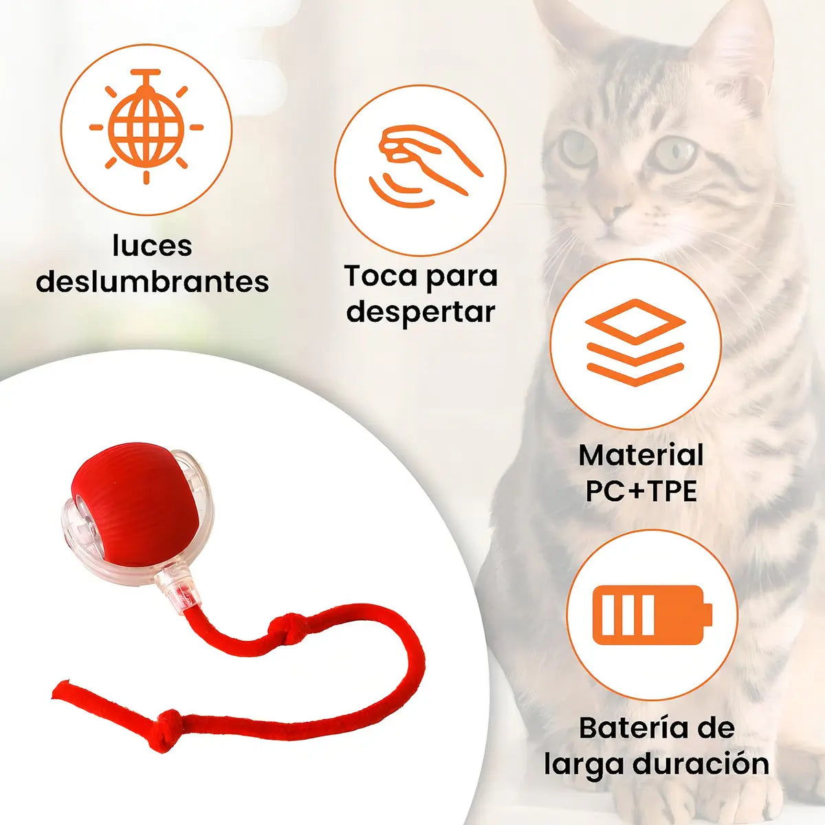 Pelota inteligente Mascota con cuerda