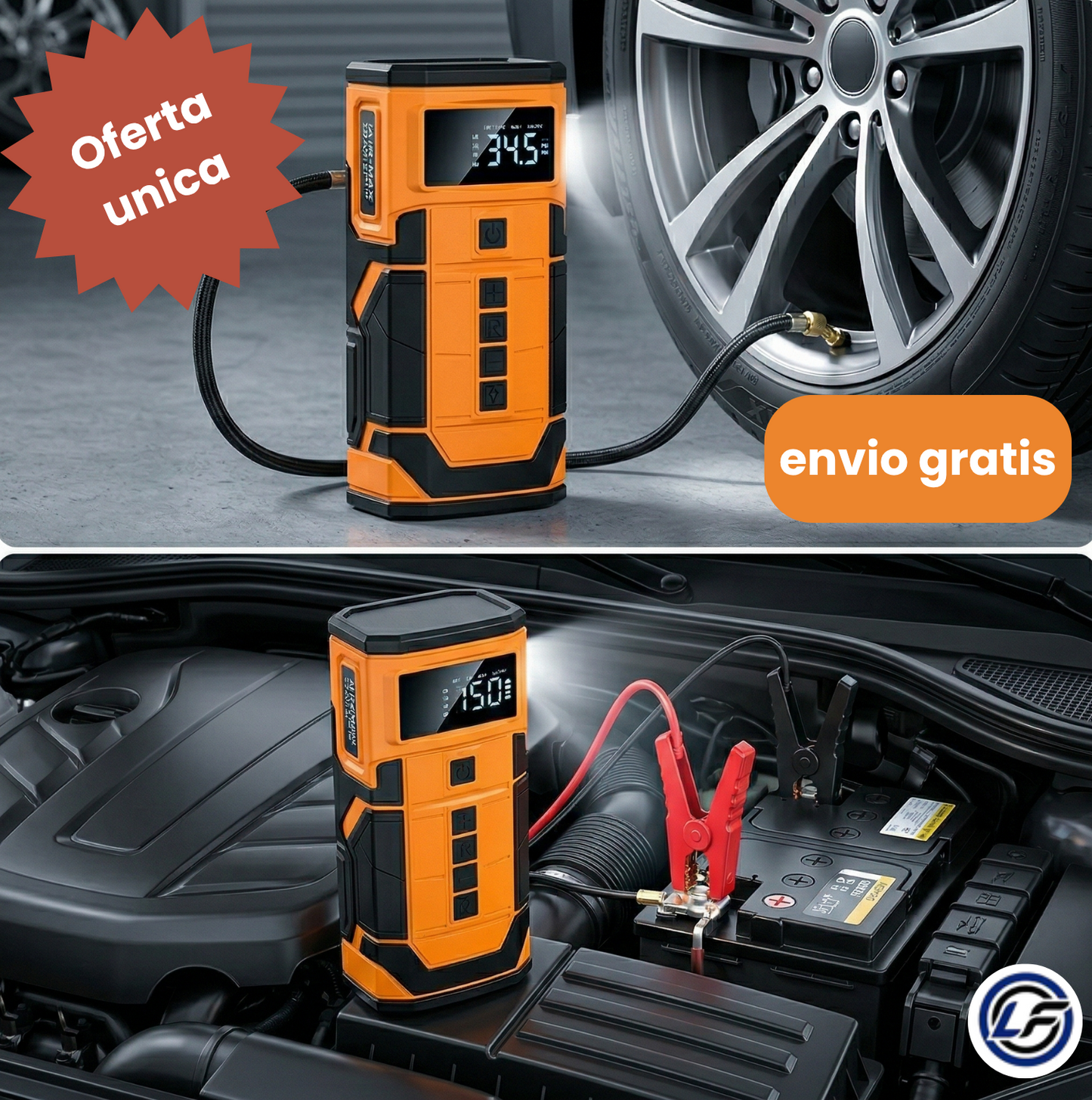 Compresor De Aire Y Arrancador de Batería!! (Ultimas unidades)
